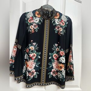 Jealous Tomato Black Floral Blouse